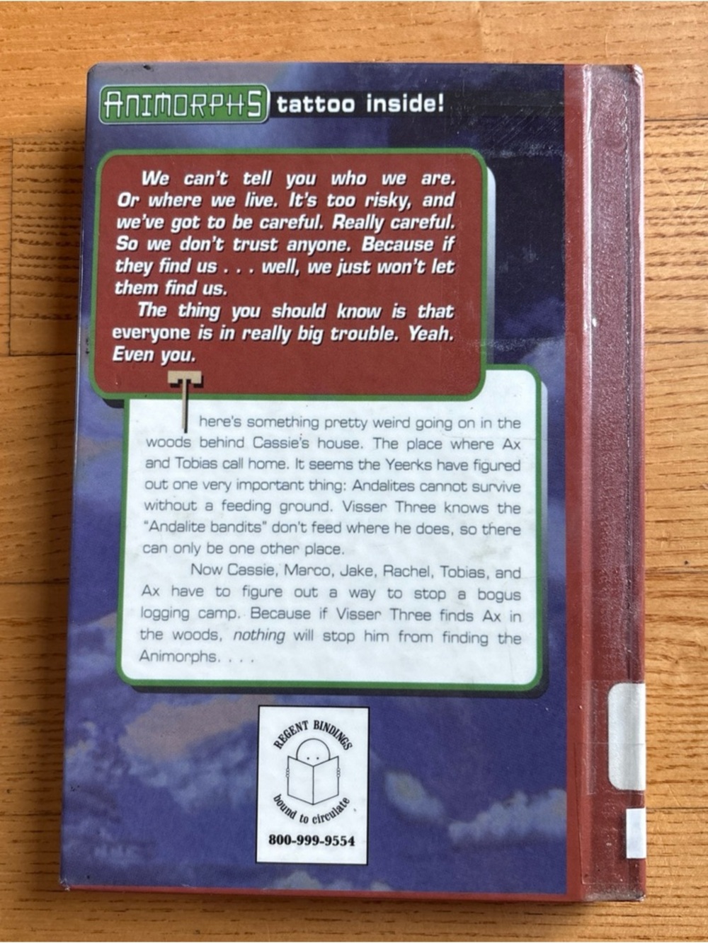 Animorphs #9 The Secret HARDCOVER Book K.A. Applegate Cat Rat Regent Y2K Vintage - Picture 4 of 9
